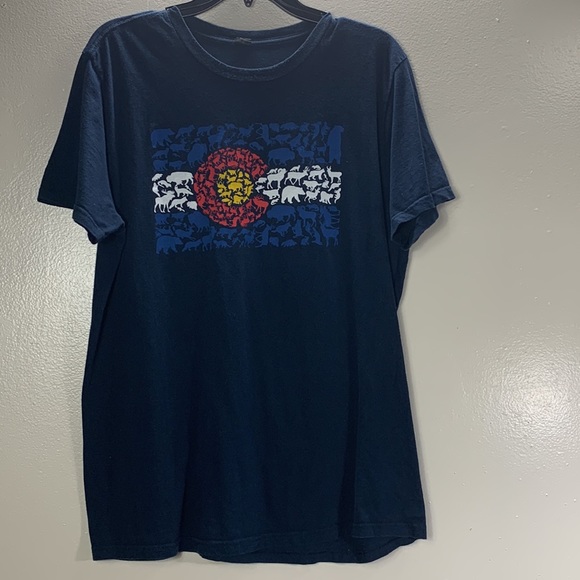 Colorado Caliber Wildlife Flag Men’s T Shirt Size L - Picture 9 of 9